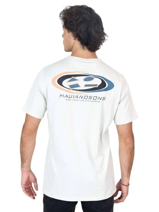 POLERA HOMBRE LISO BEIGE MC MAUI - Imagen 2