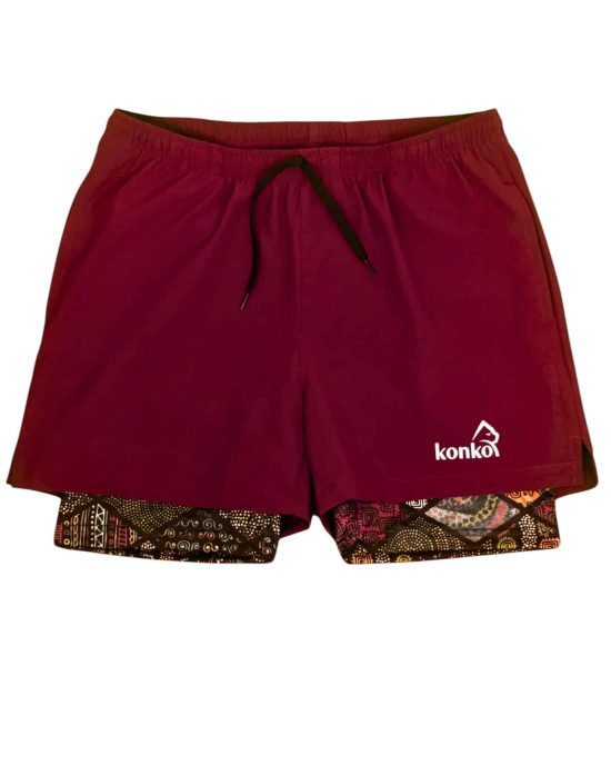 SHORT HOMBRE ECO 2 EN 1 GEOMETRIC KONKO - Imagen 5