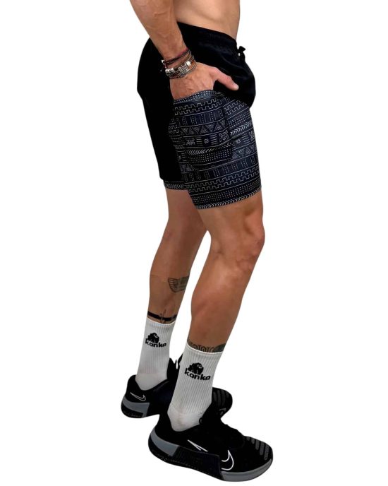 SHORT HOMBRE ECO 2 EN 1 ZIP AFRICA KONKO - Imagen 5
