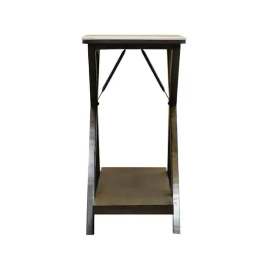 ARRIMO STONE CUBIERTA MARMOL BROWN BASE MADERA RUBBERWOOD  MSA - Imagen 2