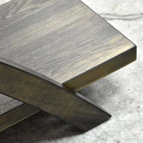 ARRIMO STONE CUBIERTA MARMOL BROWN BASE MADERA RUBBERWOOD  MSA - Imagen 6