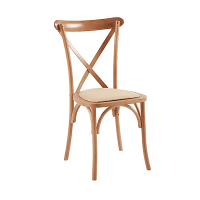 SILLA CROSSBACK MADERA RATTAN COLOR NATURAL