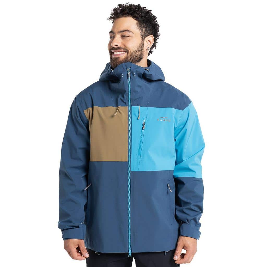 CHAQUETA HOMBRE IMPERMEABLE VENTISQUERO AZUL KANNU