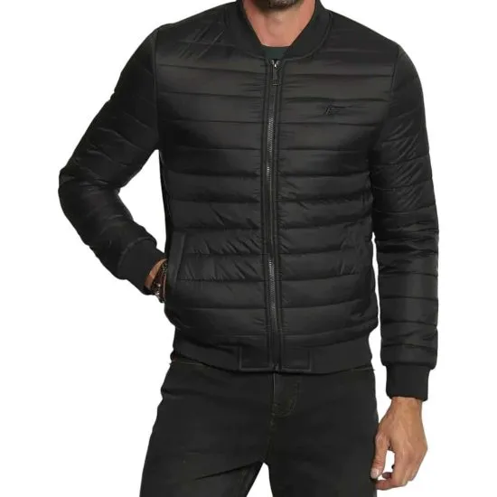 PARKA HOMBRE NEGRO BOMBER BASICA REORDER ELLUS