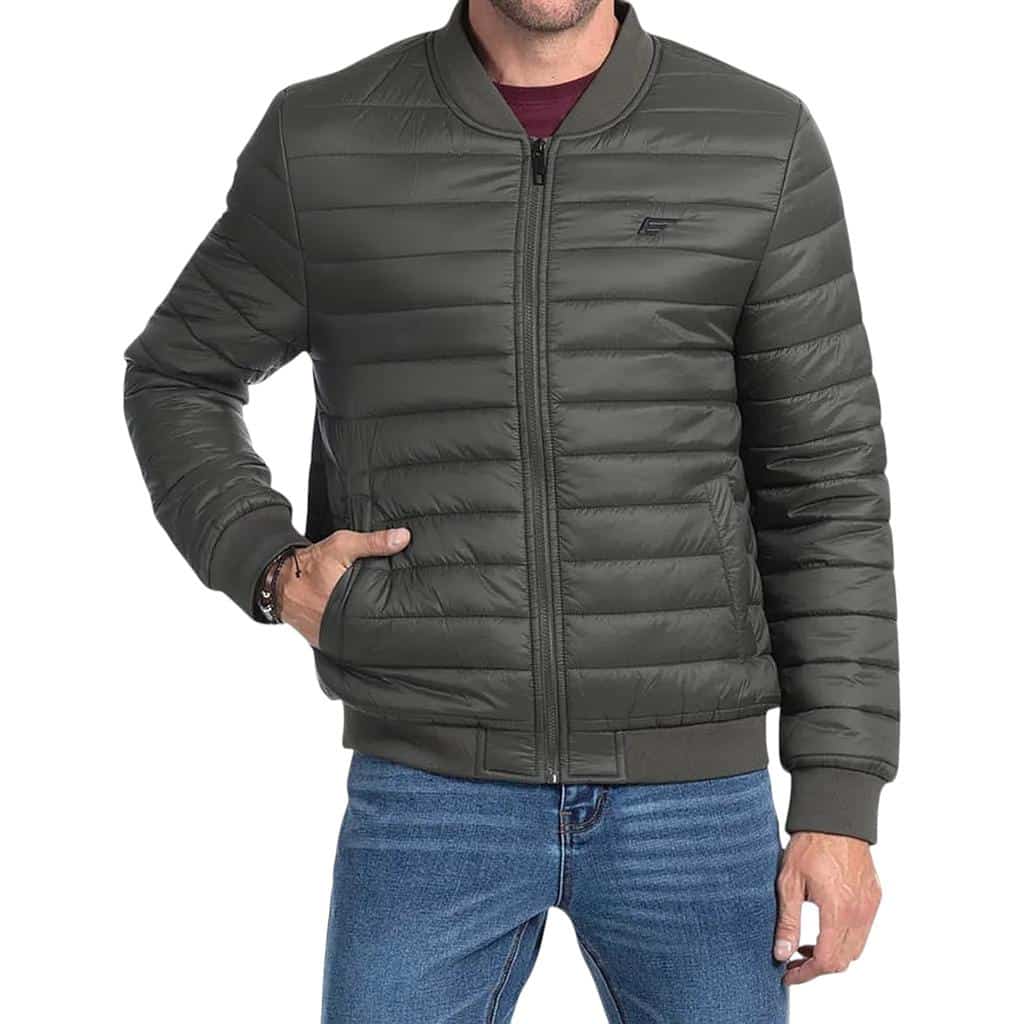 PARKA HOMBRE VERDE BOMBER BASICA REORDER ELLUS
