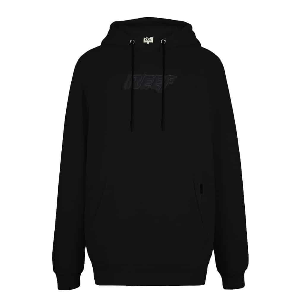 Polerón Reef Hombre Canguro Hoodie Logo Negro