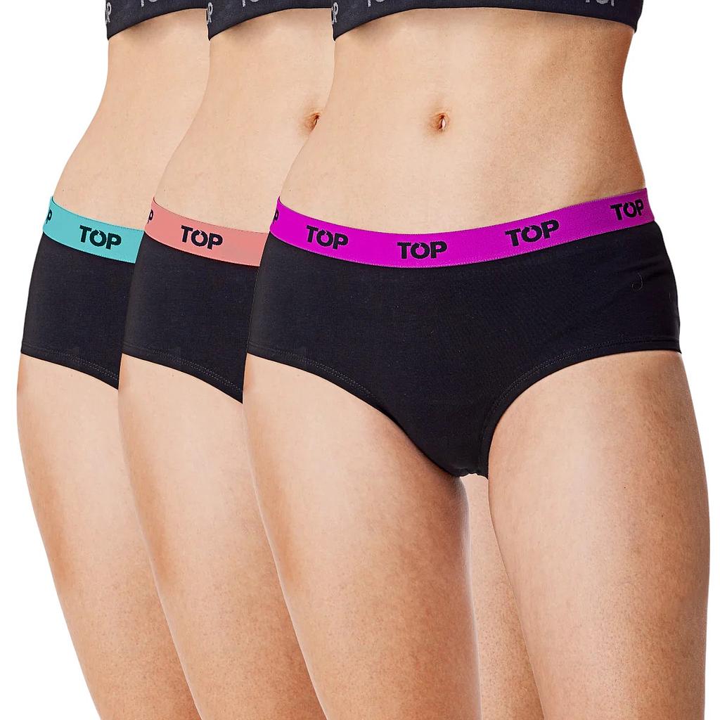 PACK 3 CALZON PANTALETA ALGODON M206P3C5 TOP