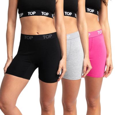 PACK 3 BOXER MUJER MEDIO ALGODON M208P3C5 TOP