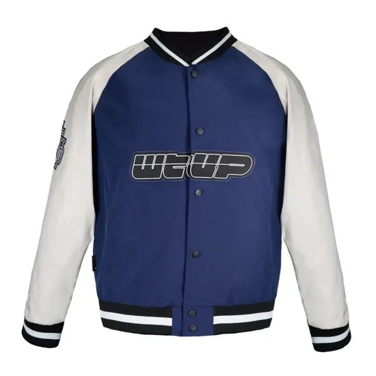 Chaqueta Whatup Hombre Varsity Buttons Blue