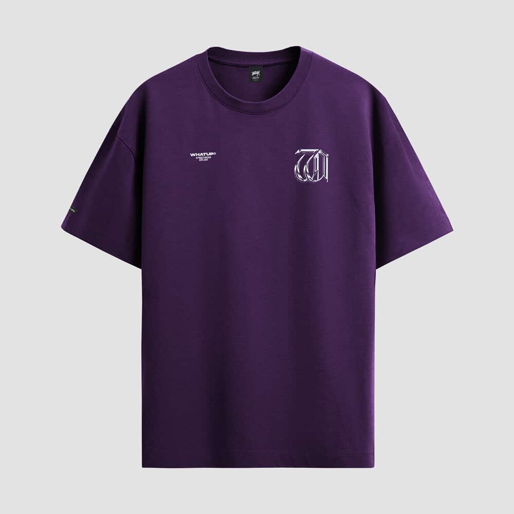 POLERA HOMBRE REGULAR MORADO WHATUP