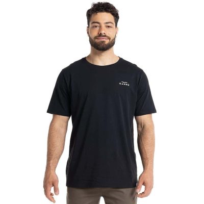 POLERA HOMBRE MINI LOGO NEGRO KANNU