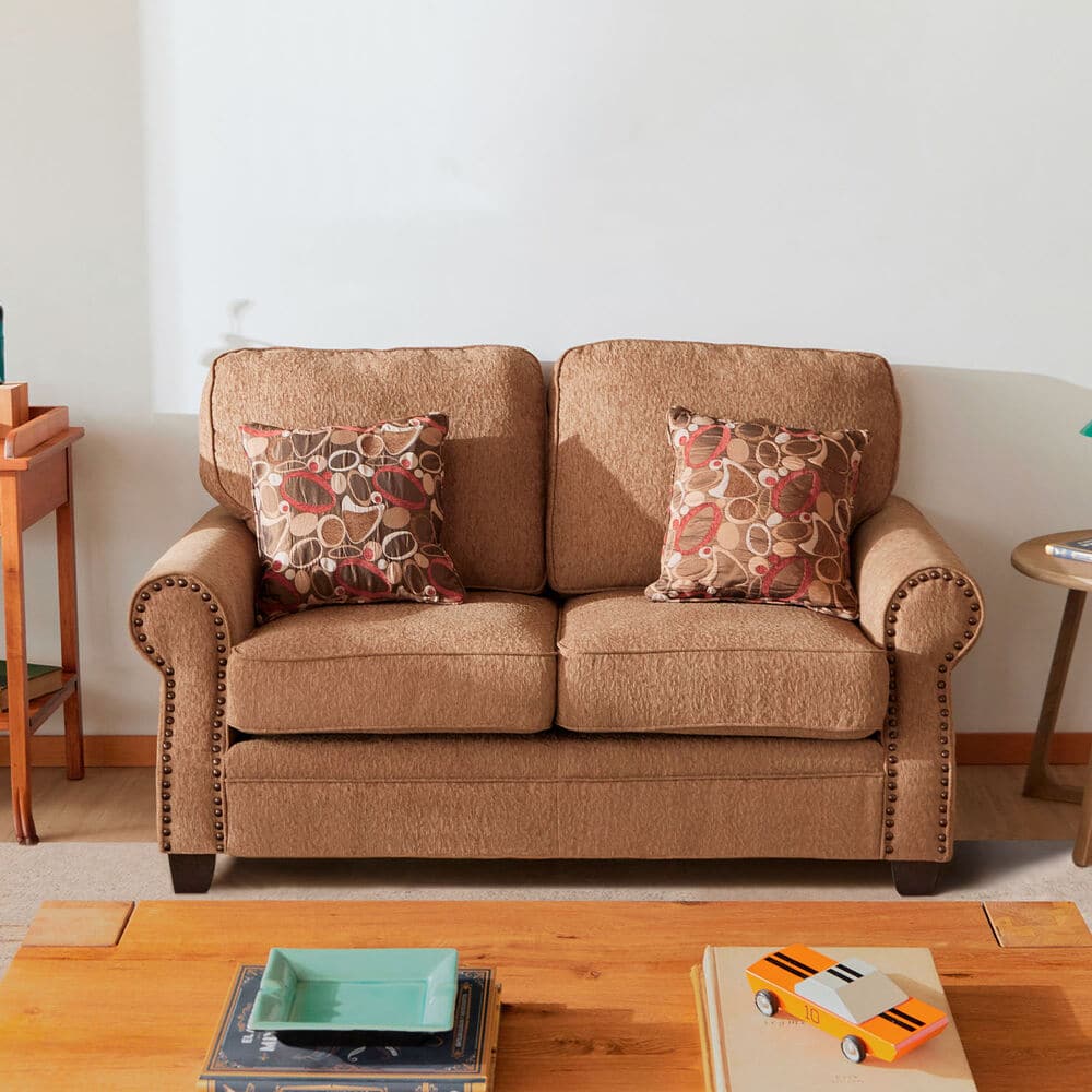 SOFA FLORIDA 2 CUERPOS CAFE CLARO CIC