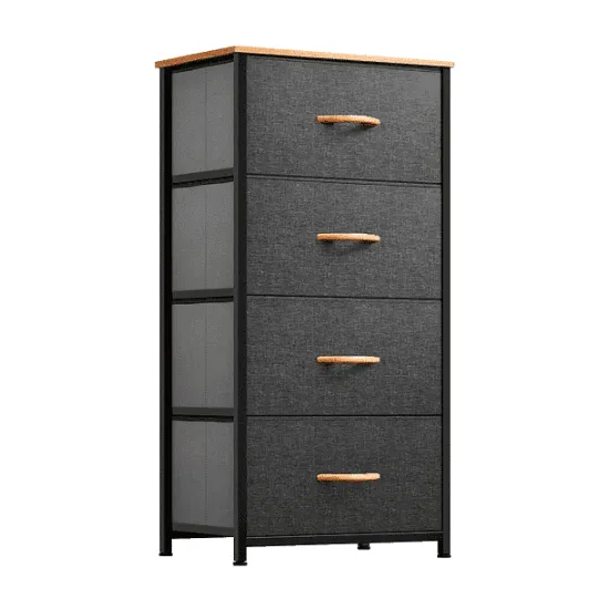 COMODA TORRE ULTRALIVIANA WOOD 4 CAJONES KLIK