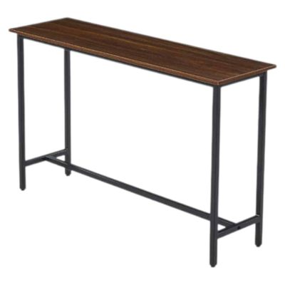 MESA DE ARRIMO O BAR ALTA RUSTIK MADERA OSCURA WALNUT KLIK
