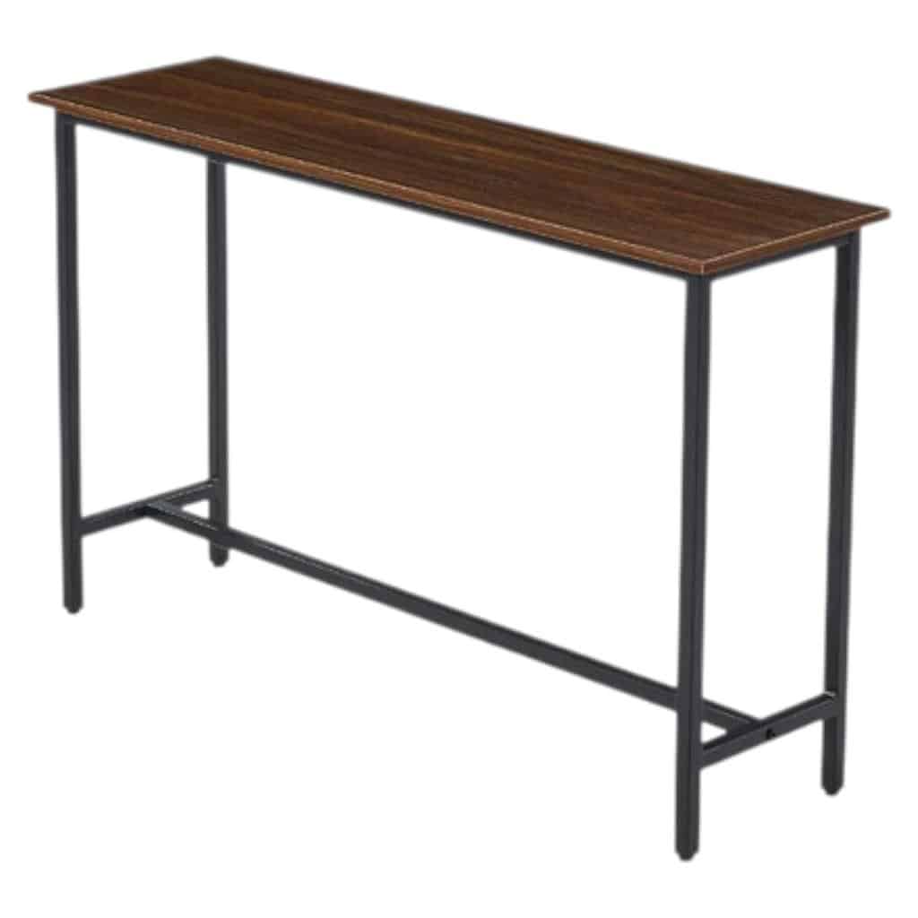 MESA DE ARRIMO O BAR ALTA RUSTIK MADERA OSCURA WALNUT KLIK