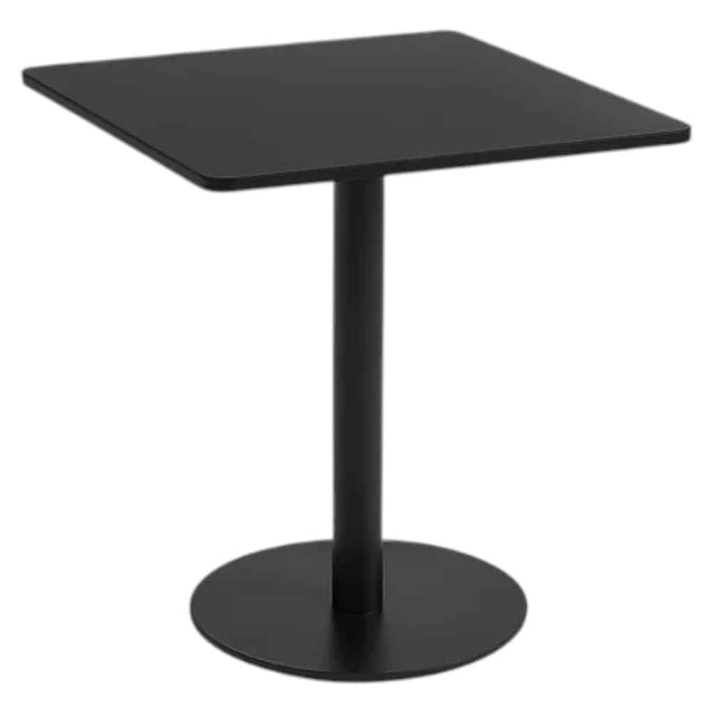 MESA RESTAURANT 70X70 TUBO METAL CUBIERTA MDF KLIK