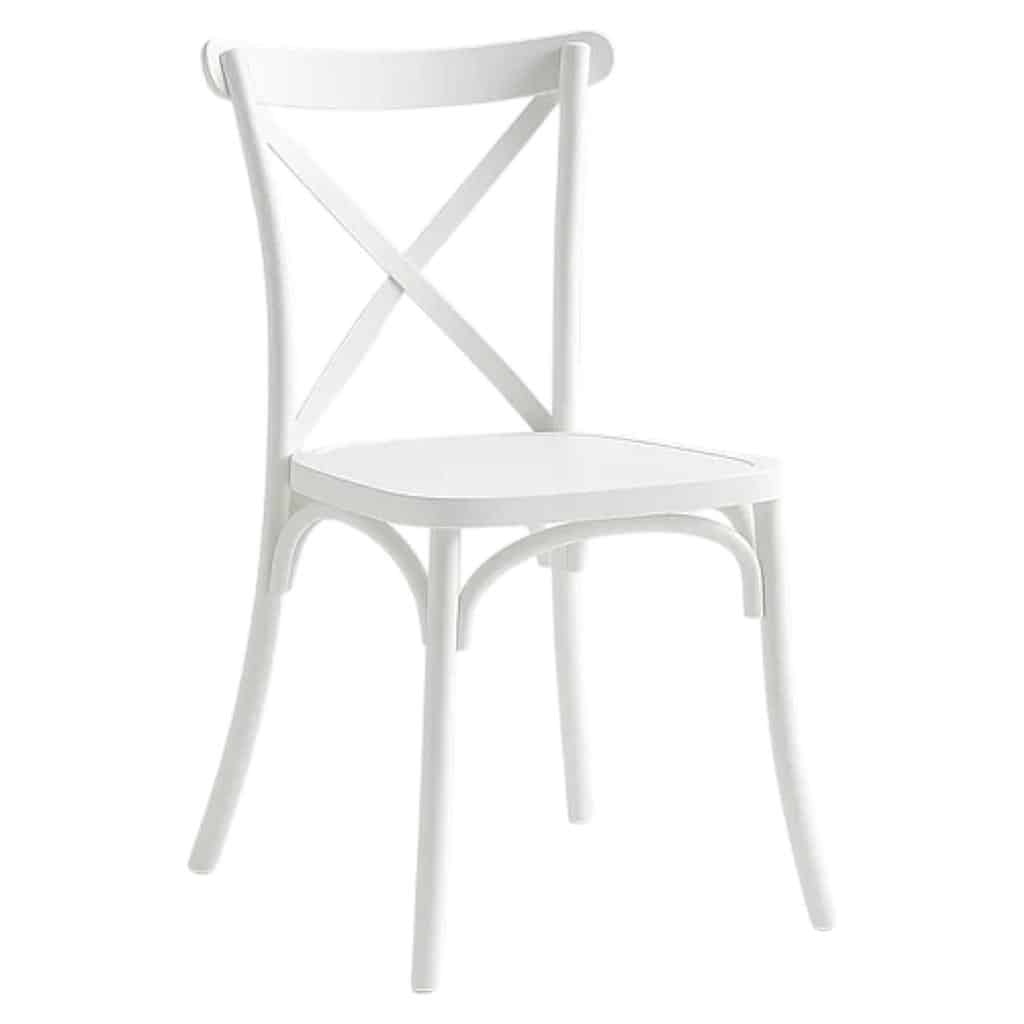 SILLA CROSSBACK DANUBIO DE TERRAZA EXTERIOR O COMEDOR KLIK