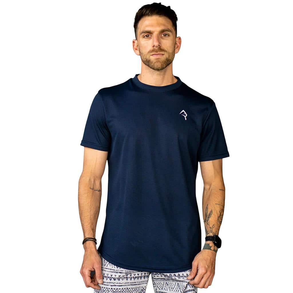 POLERA HOMBRE LIGHT AND DRY AZUL KONKO