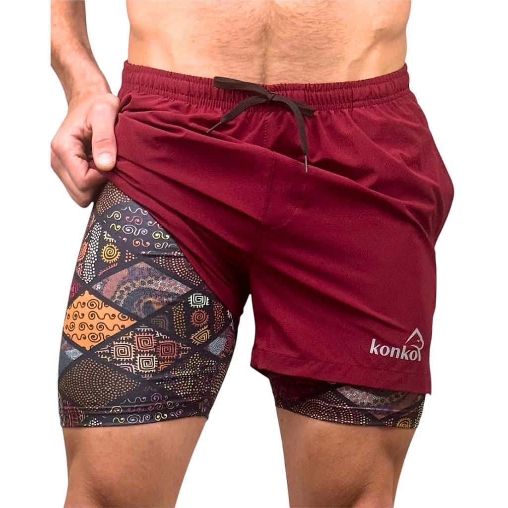 SHORT HOMBRE ECO 2 EN 1 GEOMETRIC KONKO