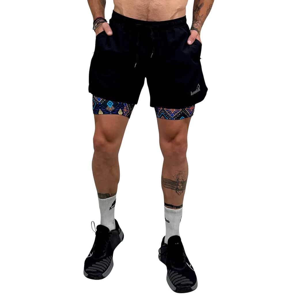 SHORT HOMBRE ECO 2 EN 1 ZIP TRIBAL KONKO