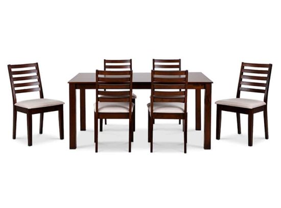 JUEGO DE COMEDOR HELENA 6 SILLAS CIC - Imagen 2