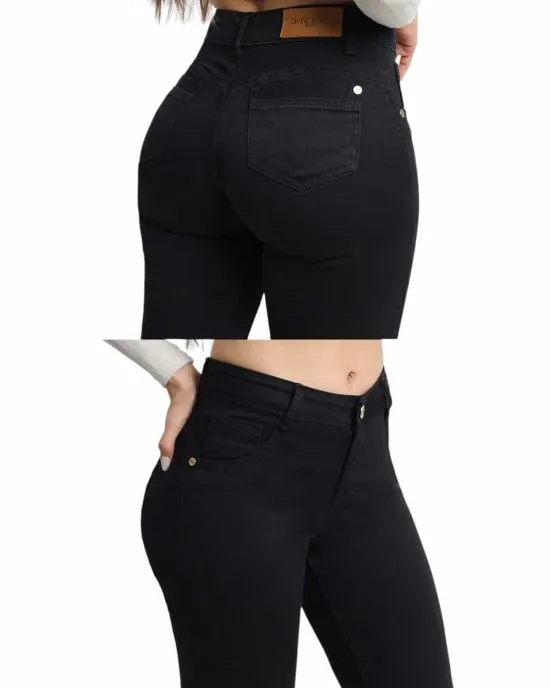 JEANS ITALIA BLACK RECTO DIVINE - Imagen 3