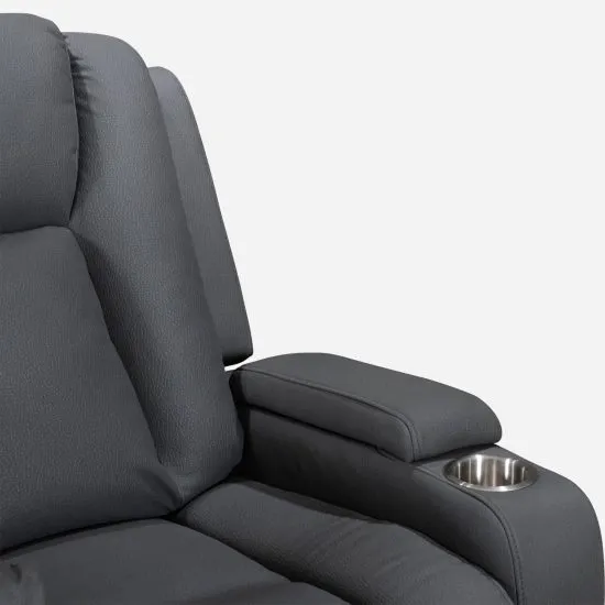 SOFA RECLINABLE FULL GRANADA 3 CUERPOS GRIS CIC - Imagen 7