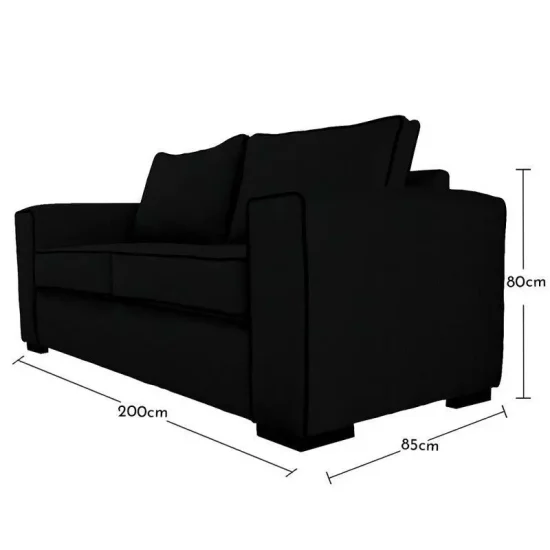 SOFA GABRO NEGRO SOFASHOME - Imagen 4