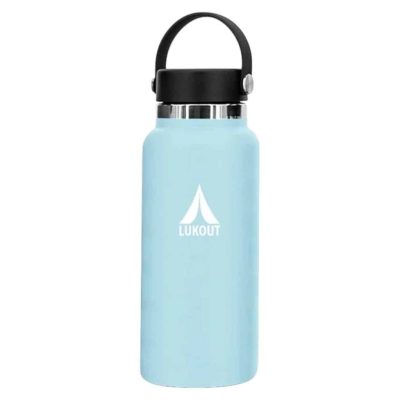 BOTELLA CON TAPA SIN BOMBILLA 946 ML CELESTE LUKOUT