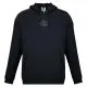 Polerón Kappa Men Hoodie Black Banda Logo Black