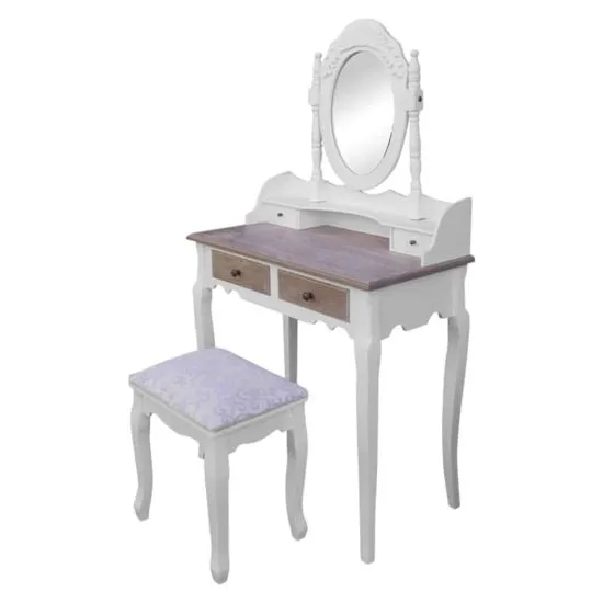 TOCADOR CON BANQUETA CAFE MSA