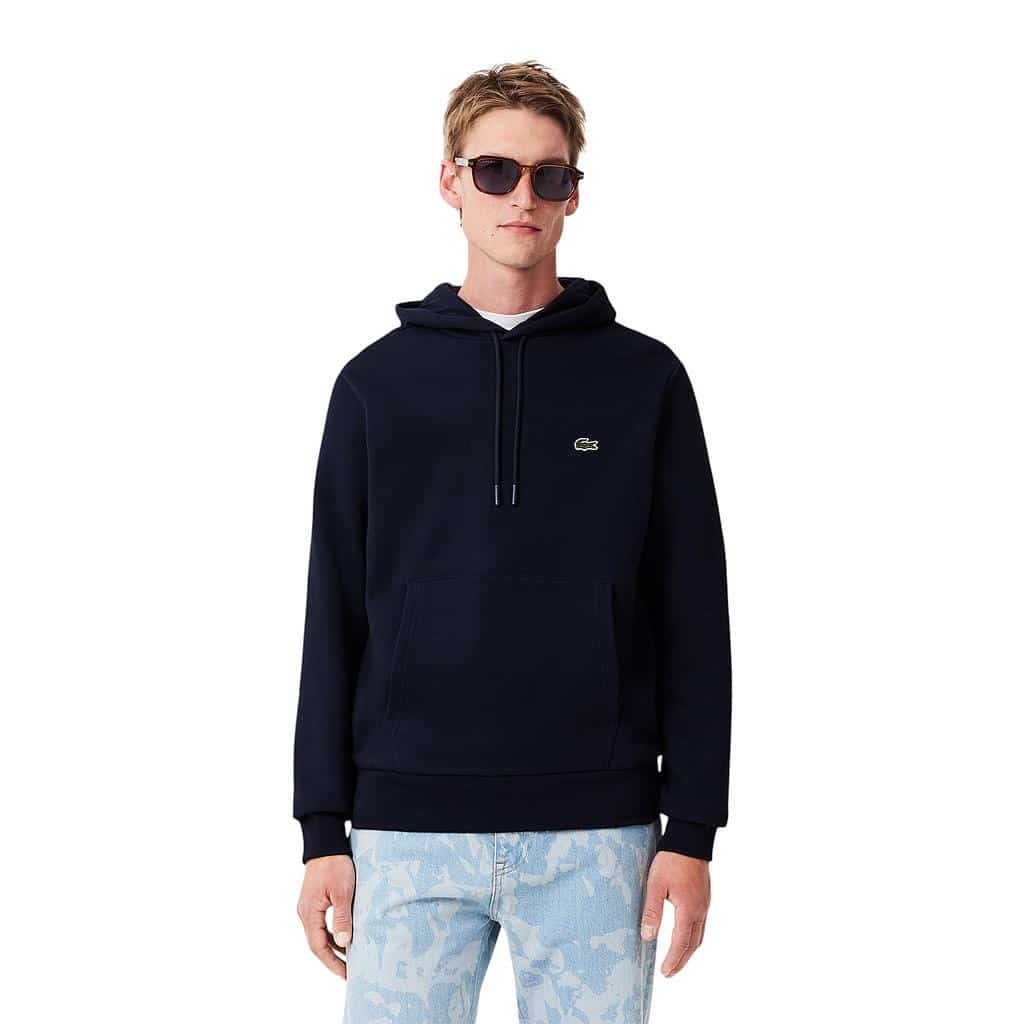 POLERON CANGURO HOMBRE SH962323 AZUL LACOSTE