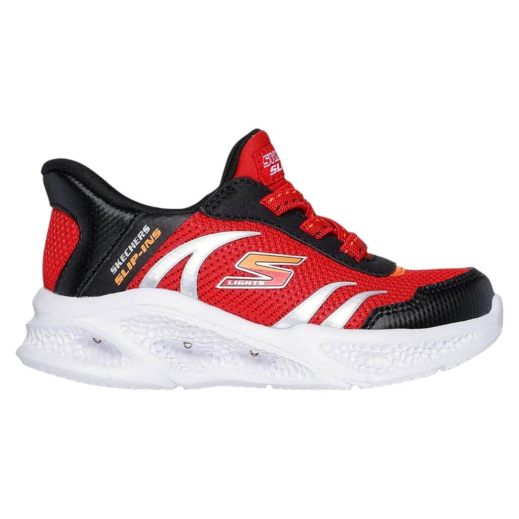 ZAPATILLA NIÑO METEOR LIGHTS BRISK RED  SKECHERS