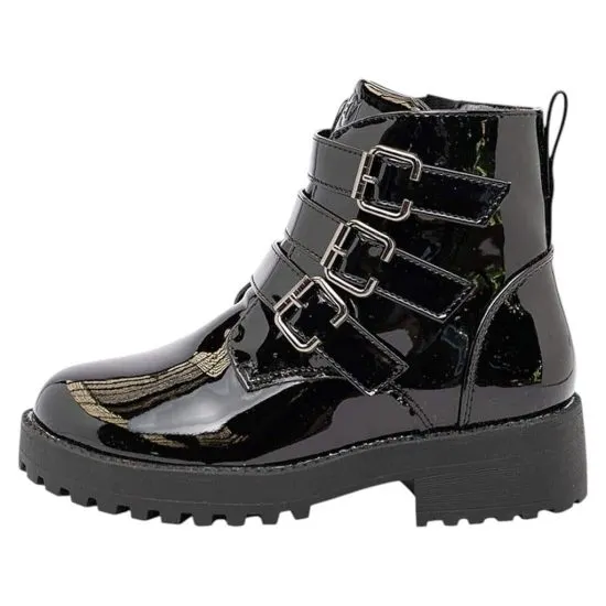BOTIN NIÑA NEGRO CHAROL 02 BAMBOO