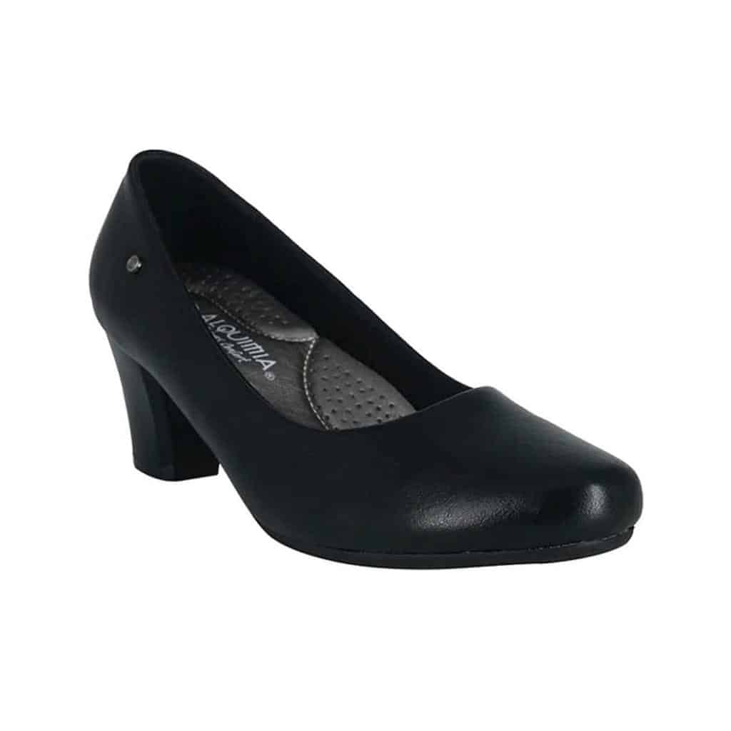 ZAPATO TACO MUJER NOIRA NEGRO ALQUIMIA