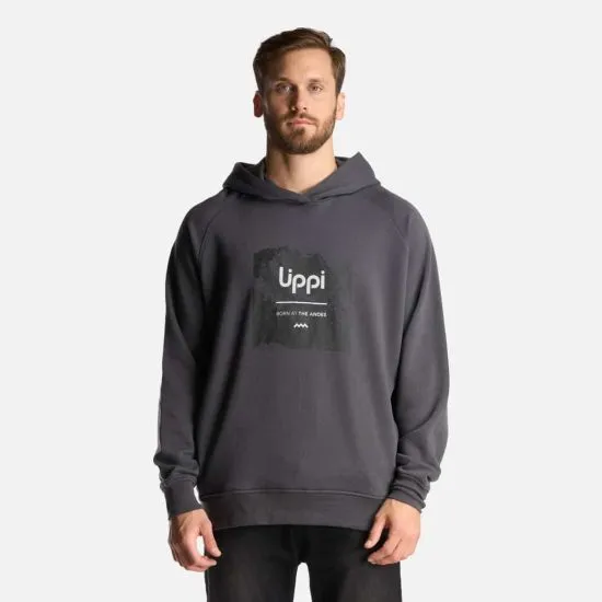 Poleron Hombre Insigne Hoody Front Print Grafito LIPPI - Imagen 2