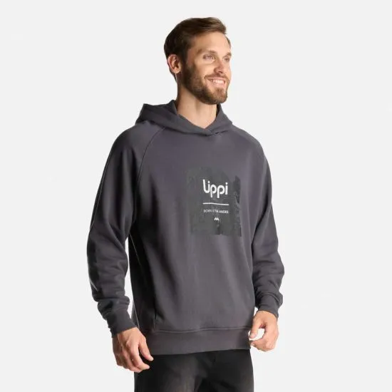 Poleron Hombre Insigne Hoody Front Print Grafito LIPPI - Imagen 3