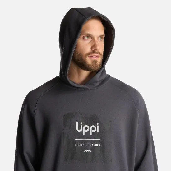 Poleron Hombre Insigne Hoody Front Print Grafito LIPPI - Imagen 5