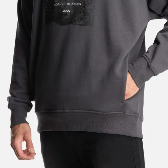 Poleron Hombre Insigne Hoody Front Print Grafito LIPPI - Imagen 6