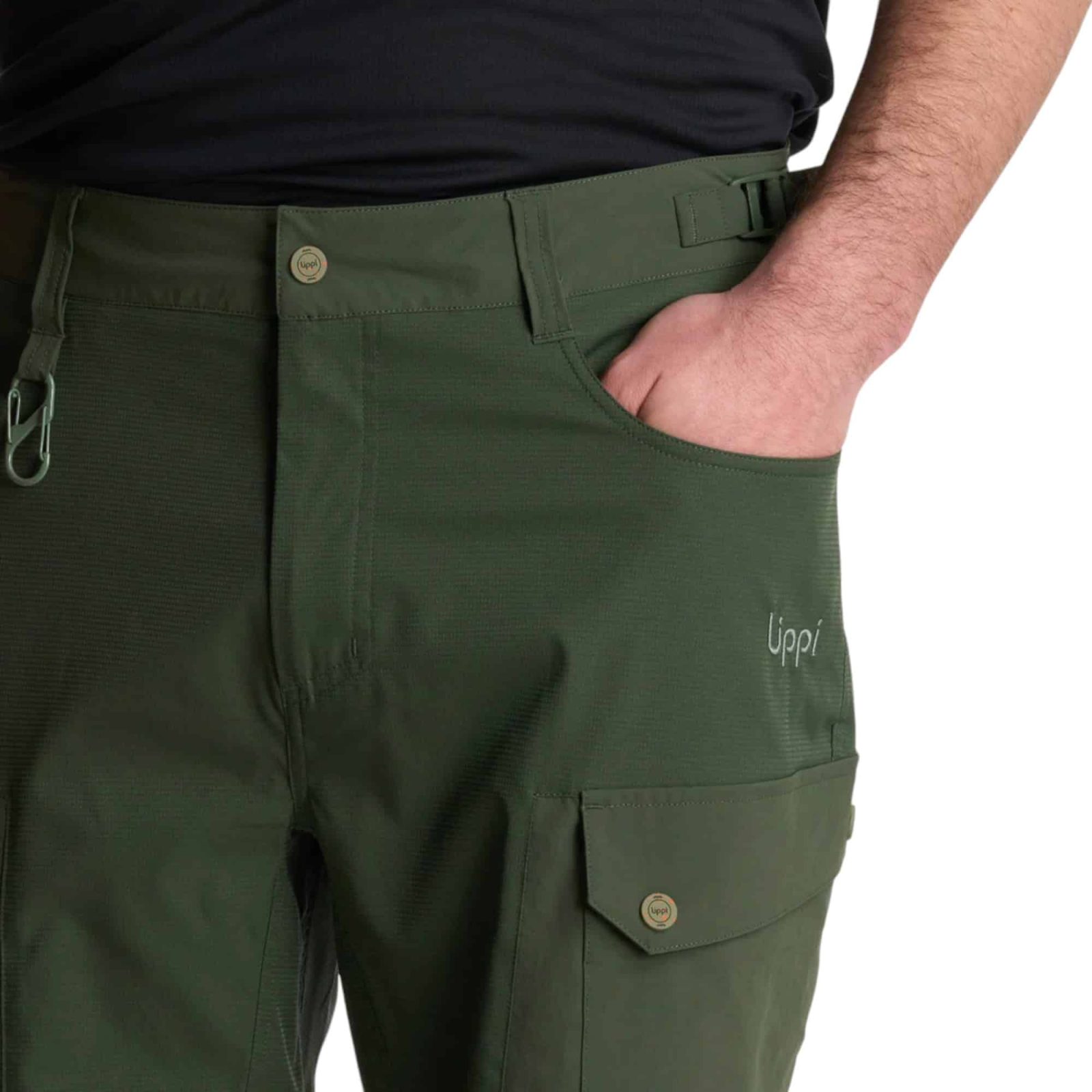 Short M Lennox Q-Dry Shorts Verde Militar Lippi - Imagen 2