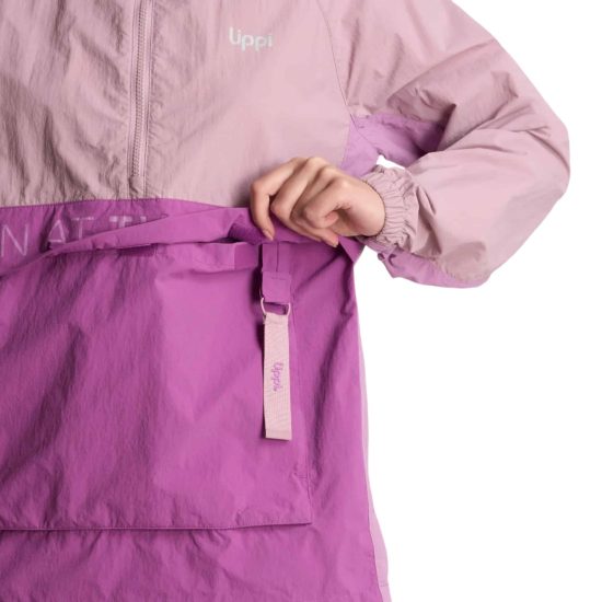 Cortaviento W WindCity WindBreaker 1/4 Zip Jacket Lila Lippi - Imagen 5