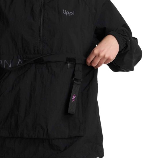 Cortaviento W WindCity WindBreaker 1/4 Zip Jacket Negro Lippi - Imagen 4