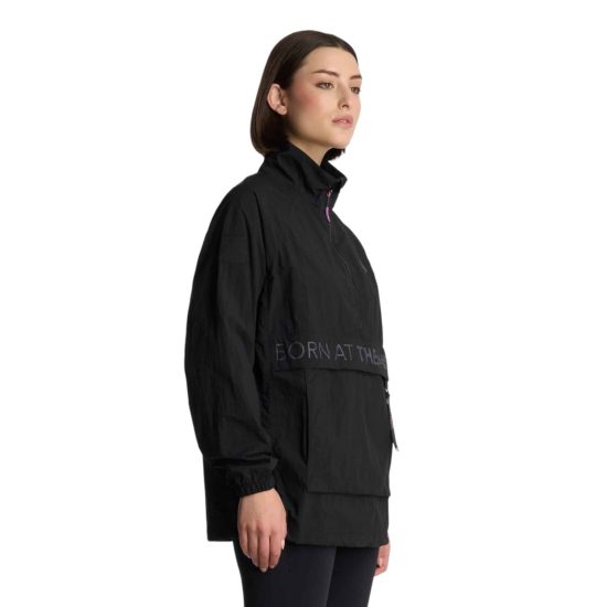 Cortaviento W WindCity WindBreaker 1/4 Zip Jacket Negro Lippi - Imagen 5