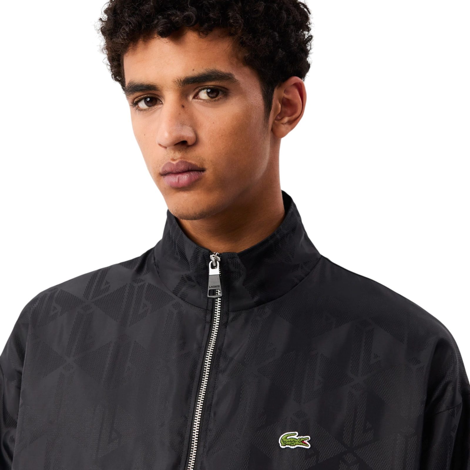 CHAQUETA CORTAVIENTO HOMBRE NEGRO LACOSTE - Imagen 3