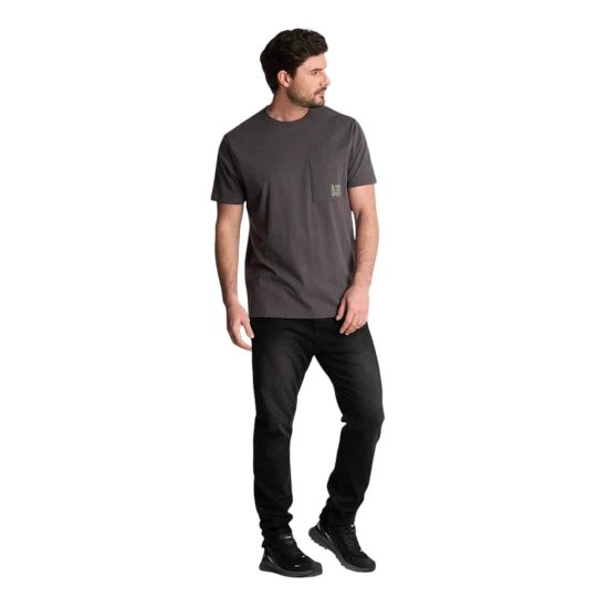 Polera Hombre Ulmo Pocket T-Shirt Celeste Grafito - Imagen 5