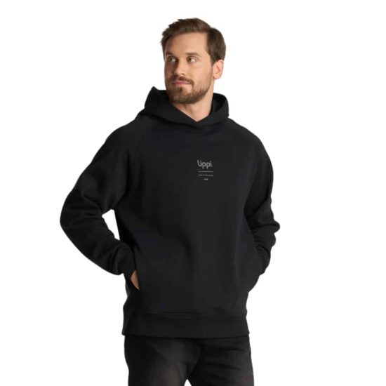 Poleron Hombre Ulmo Hoody Negro Lippi - Imagen 2