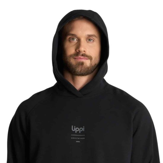 Poleron Hombre Ulmo Hoody Negro Lippi - Imagen 4