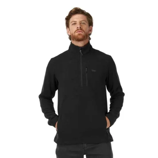 Poleron Hombre Paicavi ThermPro 1/4 Zip Negro Lippi - Imagen 2