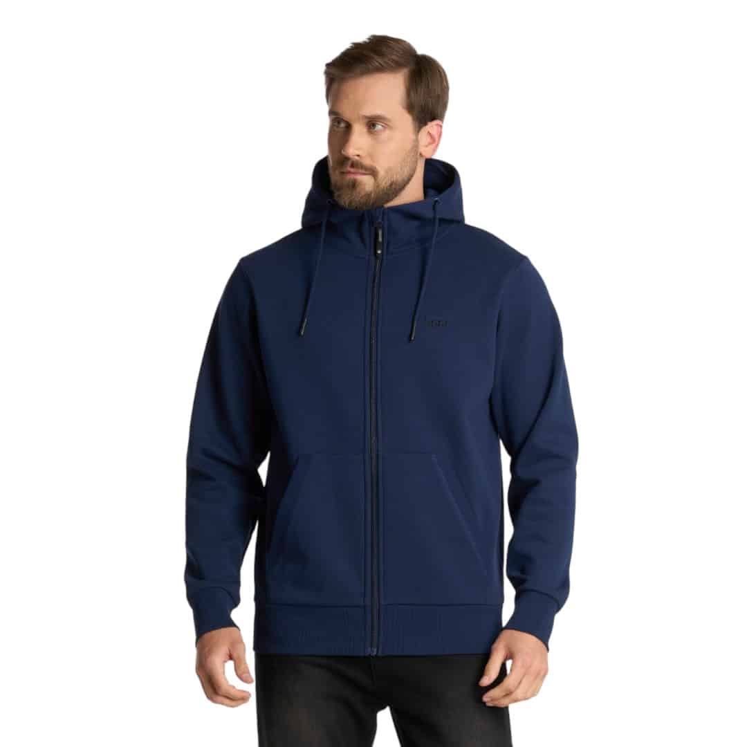 Poleron Hombre Ulmo Full Zip Azul Marino Lippi - Imagen 4