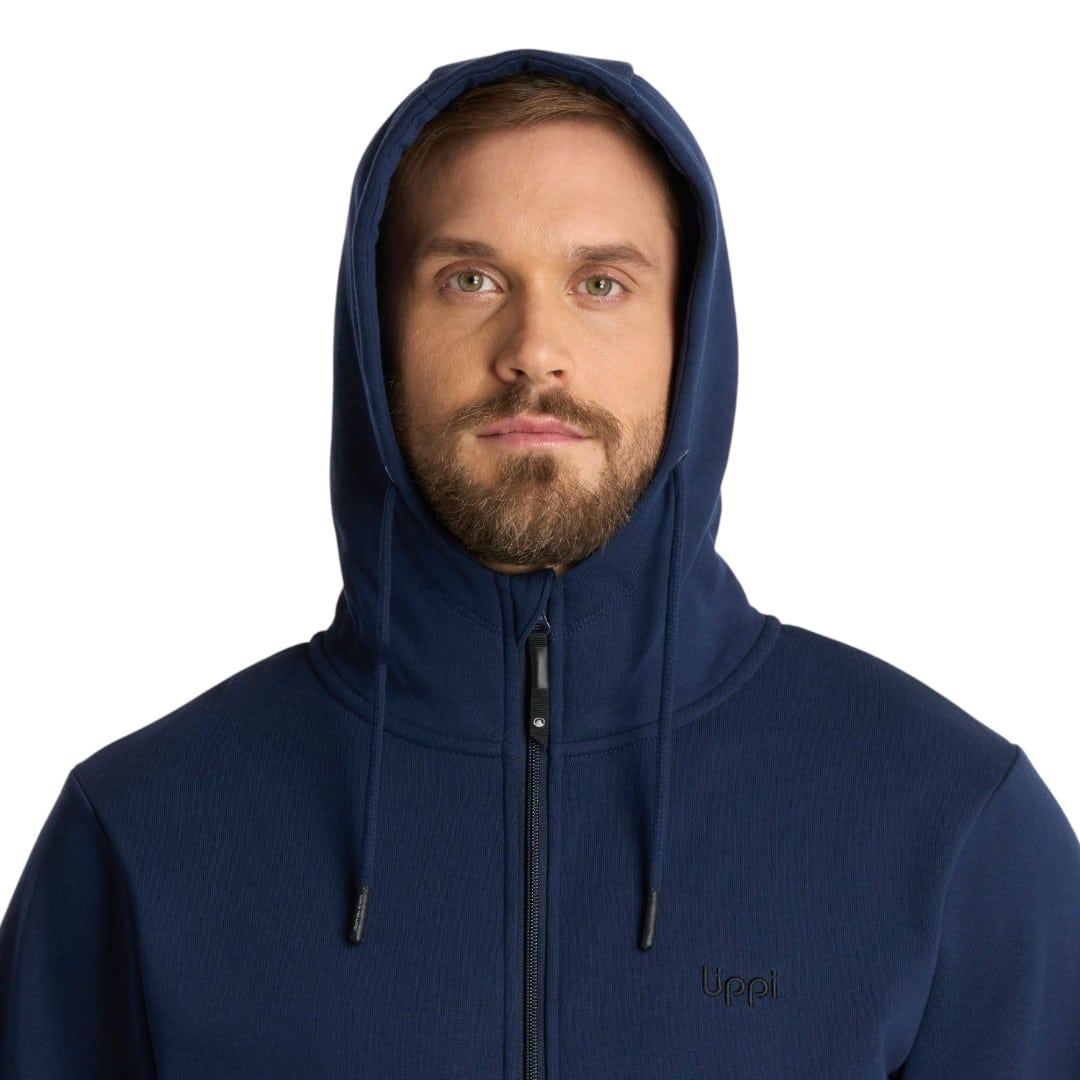 Poleron Hombre Ulmo Full Zip Azul Marino Lippi - Imagen 5